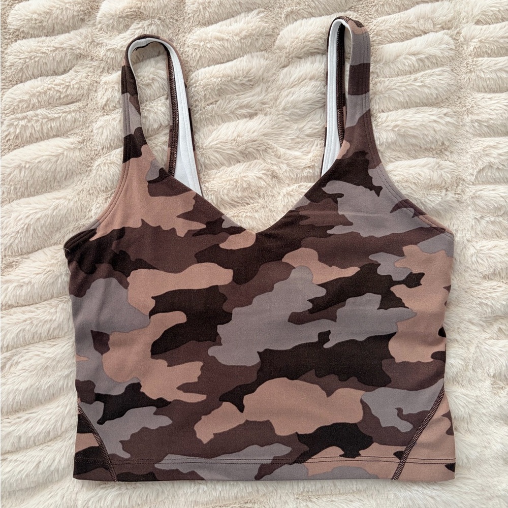 Lululemon Align Brown Camo Tank Top